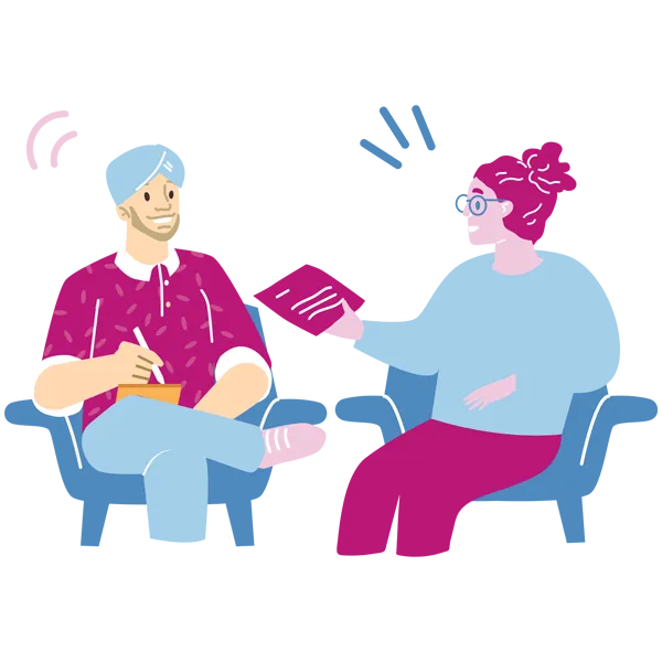 Court Network - Female & Male seated Court Network - Free Community Support Service
